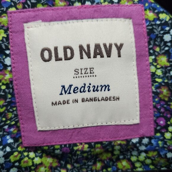 Old Navy Jacket Womens Medium Brown Double Breasted Button Front *NWT* - Picture 2 of 11